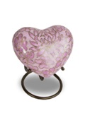 Mini urn cloisonne hart / roze